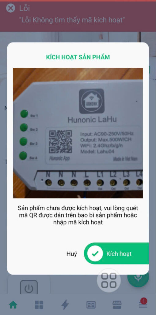 mã kich hoạt hunonic