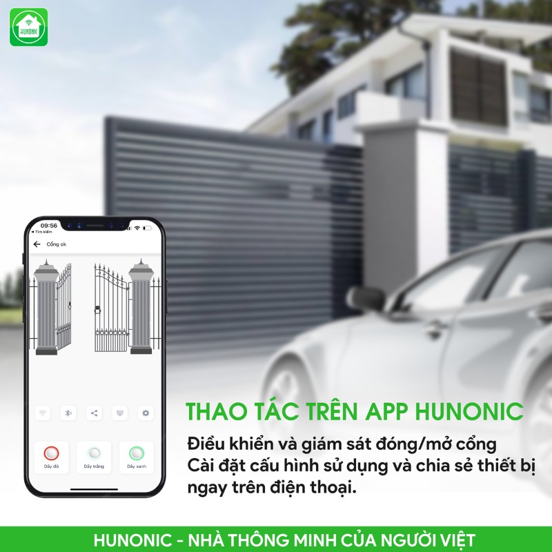 Công Tắc Cảm Ứng Cổng Tự Động Wifi Hunonic Gate 11 hunonic gate4