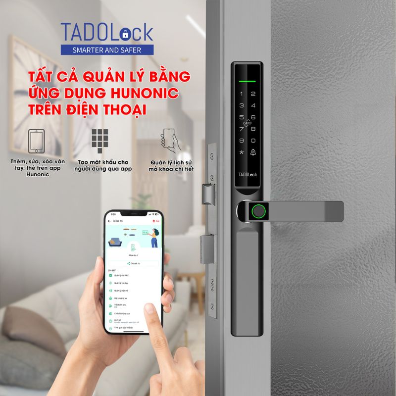 KHÓA THÔNG MINH TADOLock Cửa gỗ 5 tinh nang smartlock1