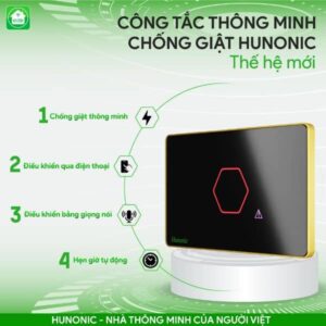 Tính năng công tắc chống giật Hunonic