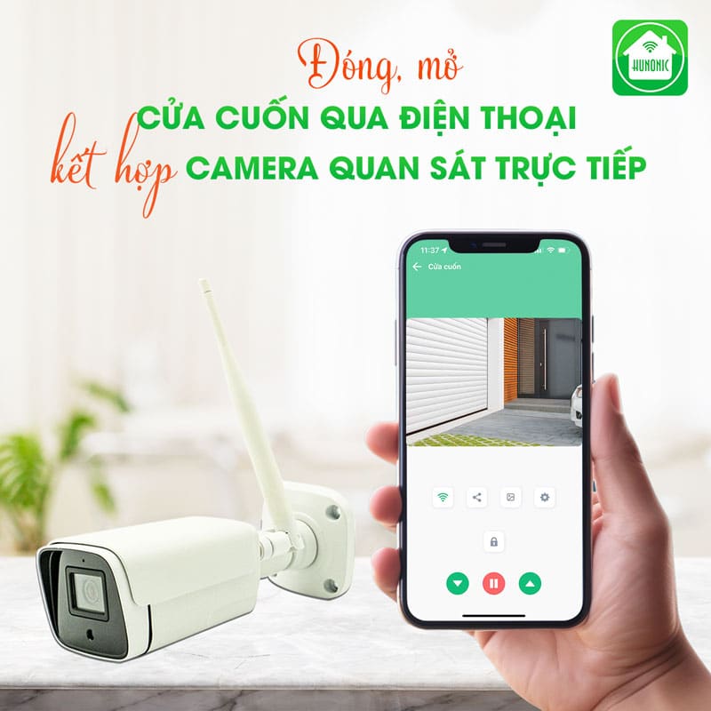 Công tắc cửa cuốn kết hợp camera icat Outdoor