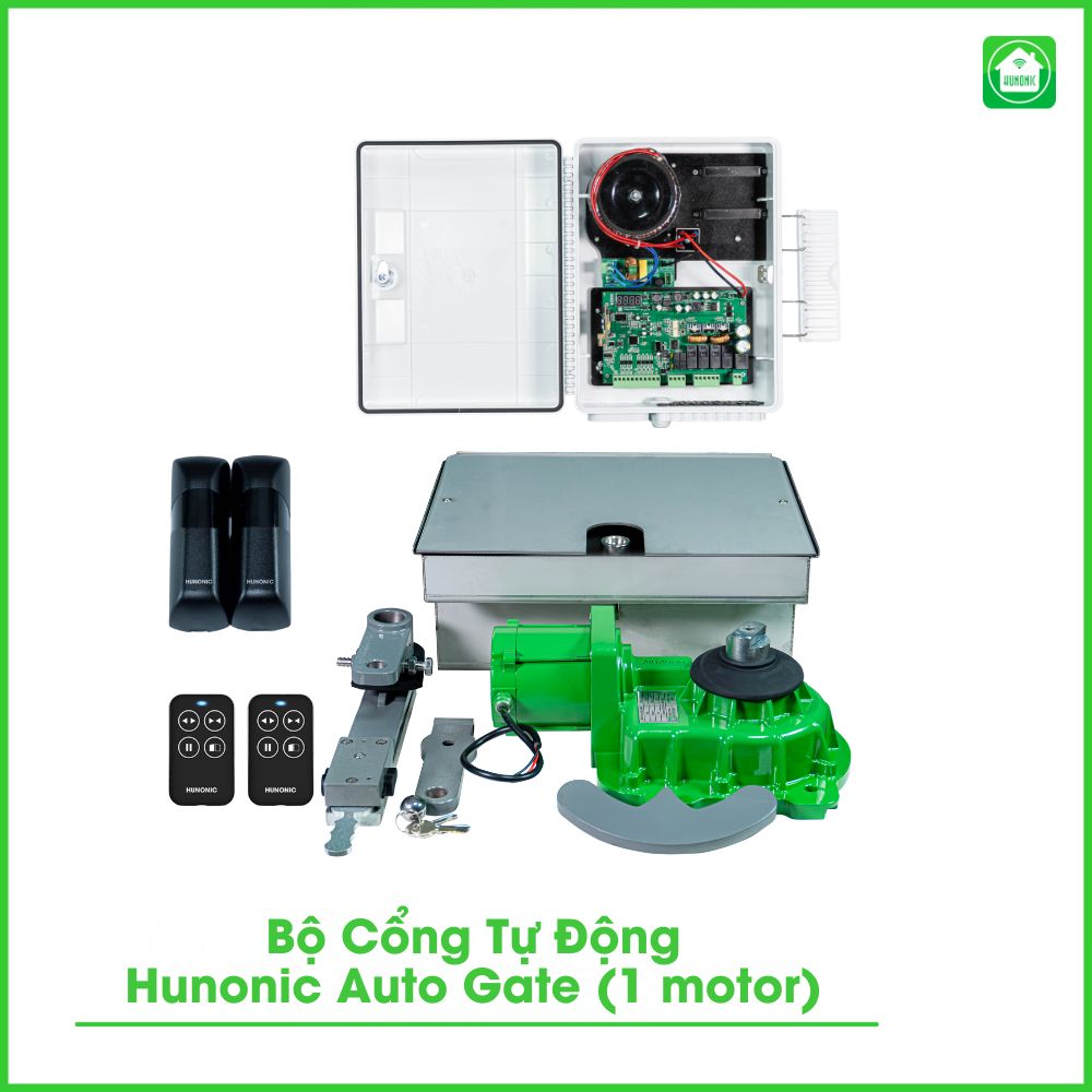 Cổng Tự Động Hunonic Auto Gate V2 (Bộ 1 motor) 1 bộ cổng tự động v2 1 motor