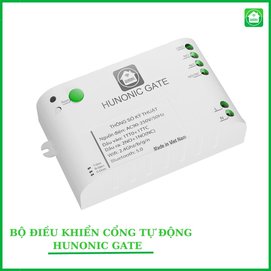 Bộ điều khiển cổng tự động Wifi HUNONIC GATE| Điều khiển cổng tự động từ xa qua điện thoại 1 Bộ điều khiển cổng tự động