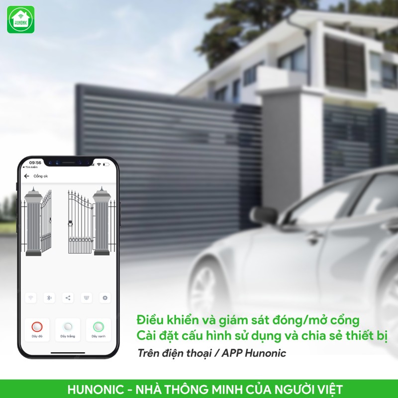 Công Tắc Cảm Ứng Cổng Tự Động Wifi Hunonic Gate 9 hunonic gate2