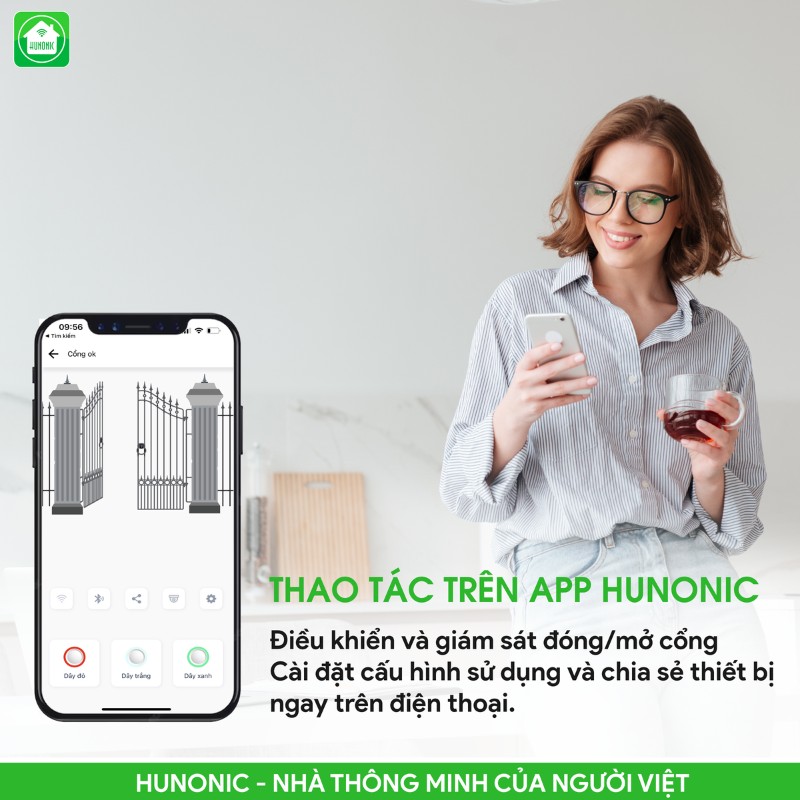 Công Tắc Cảm Ứng Cổng Tự Động Wifi Hunonic Gate 10 hunonic gate3