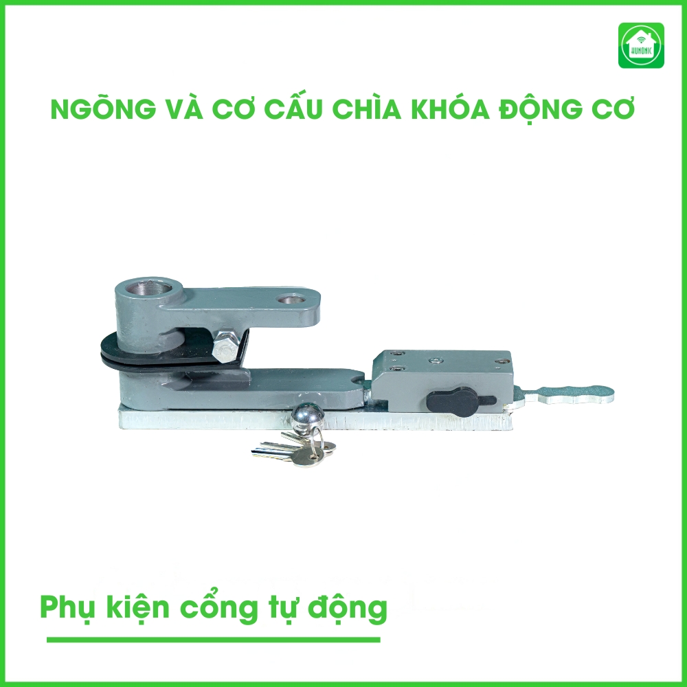 Cổng Tự Động Hunonic Auto Gate V2 (Bộ 2 motor) 5 ngong va co cau chia khoa2