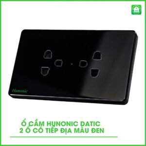 ổ cắm hunonic datic đen